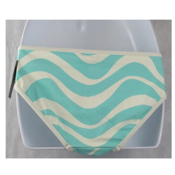 Kate Spade New York Women's Hipster Bikini Bottom Swimsuit, Low Tide Teal, Small - Picture 2 of 4